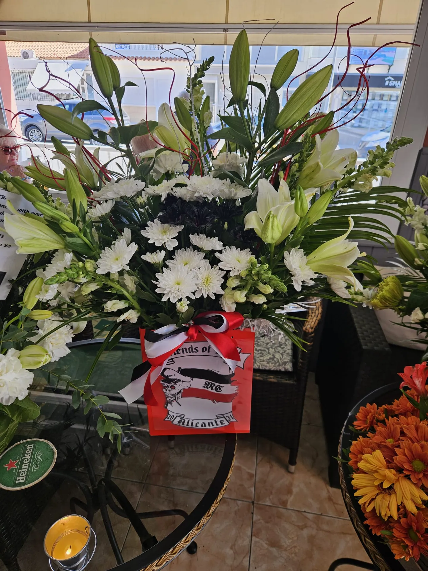 A floral arrangement by Blooming Marvellous