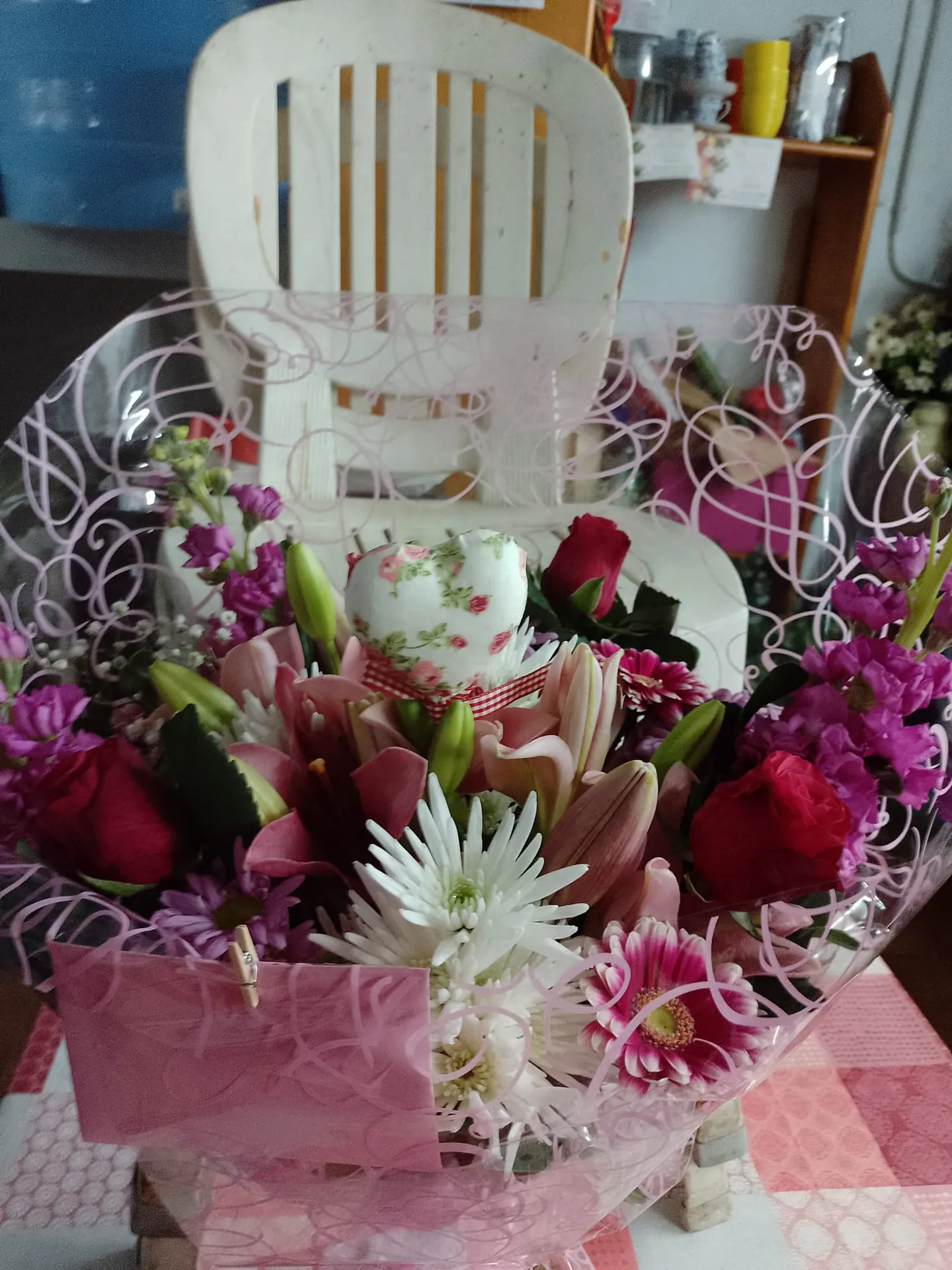 A floral arrangement by Blooming Marvellous