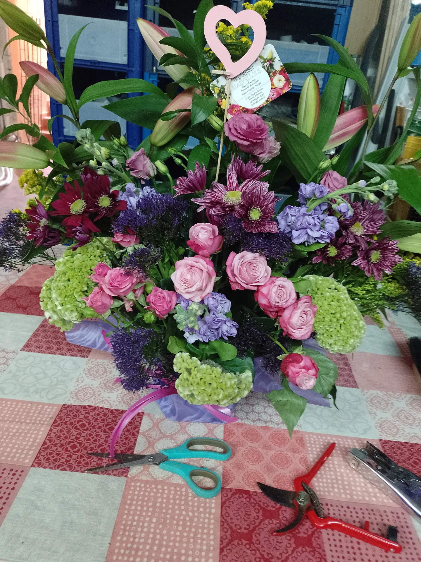 A floral arrangement by Blooming Marvellous