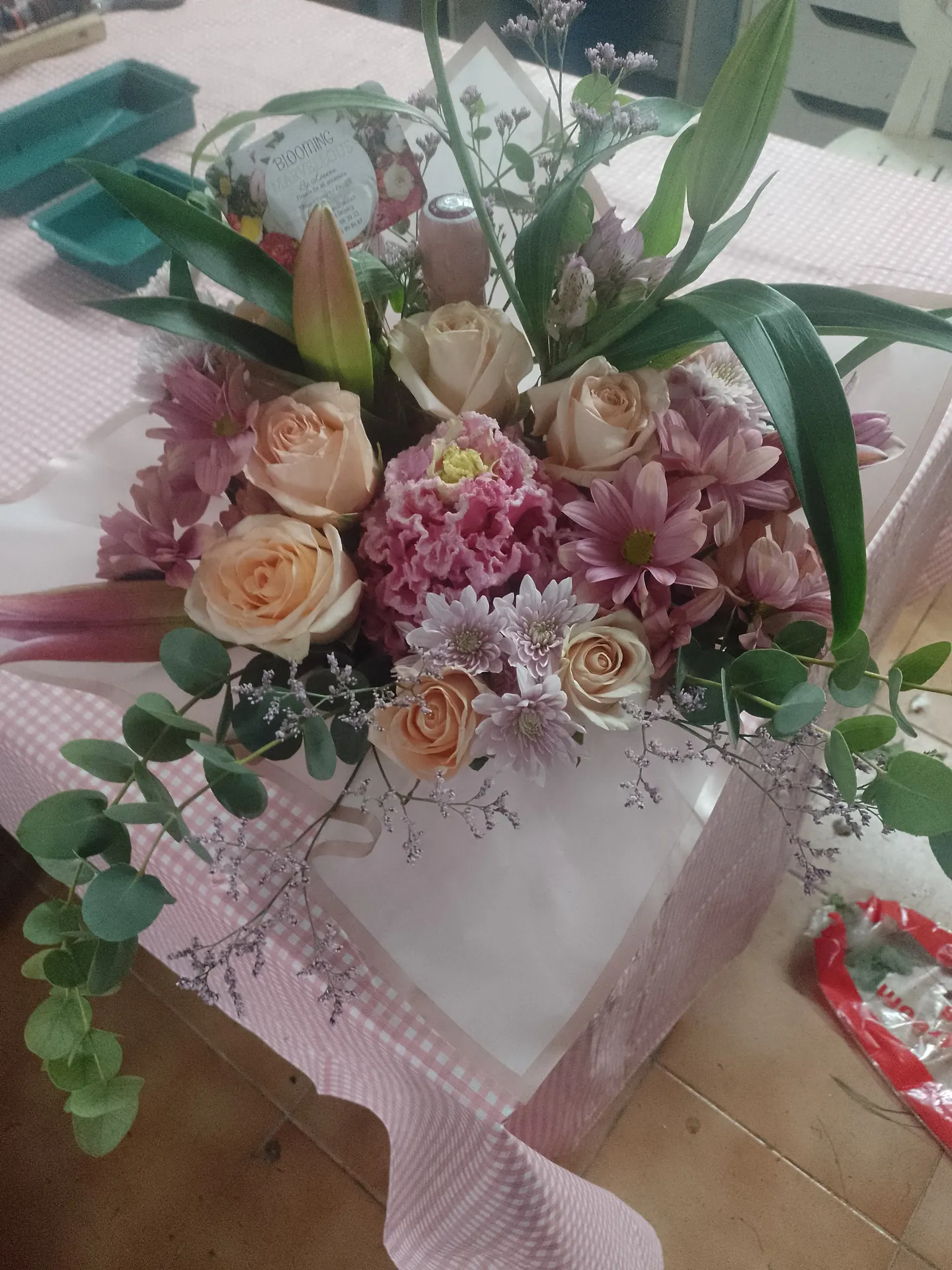 A floral arrangement by Blooming Marvellous