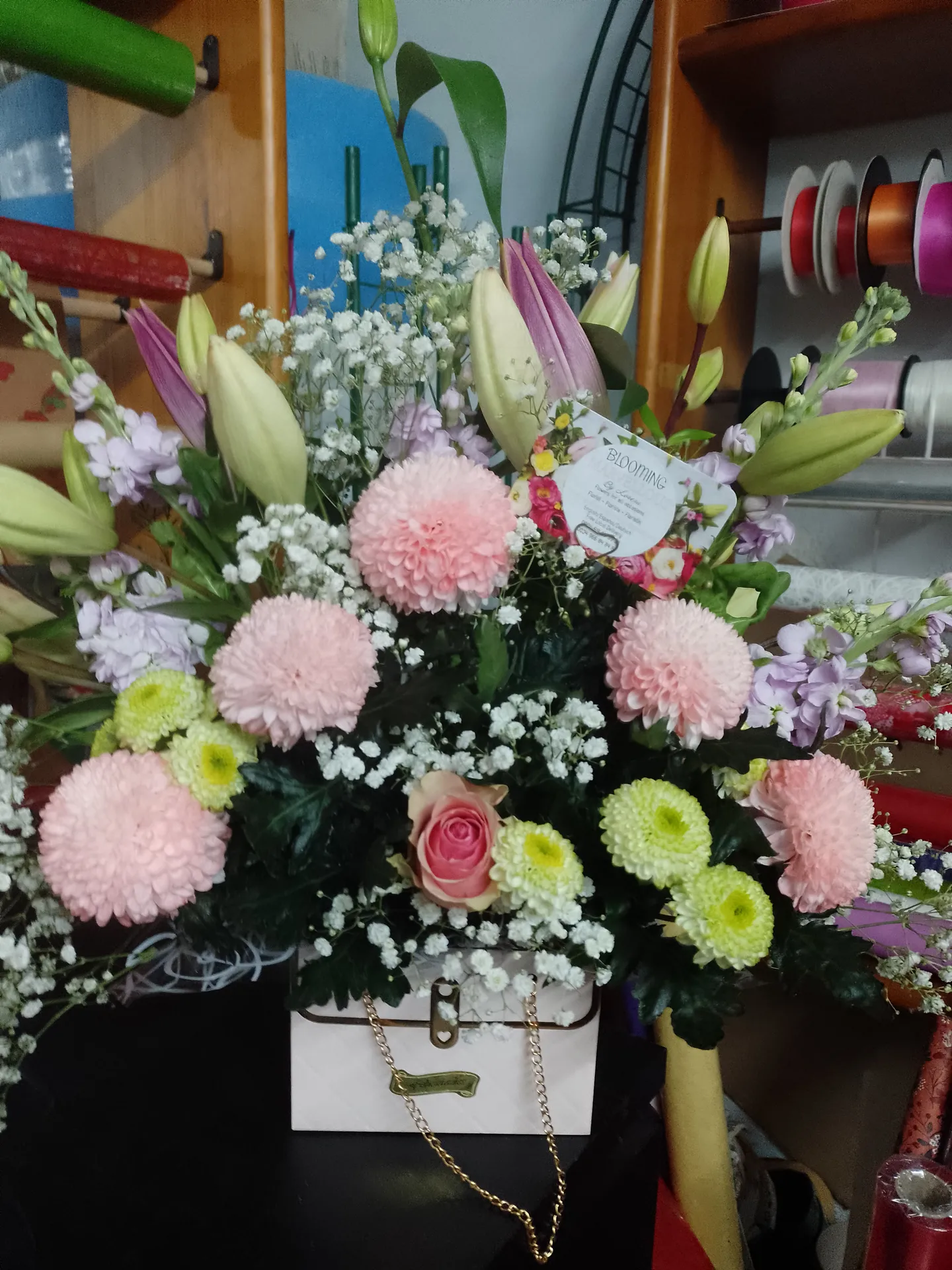 A floral arrangement by Blooming Marvellous