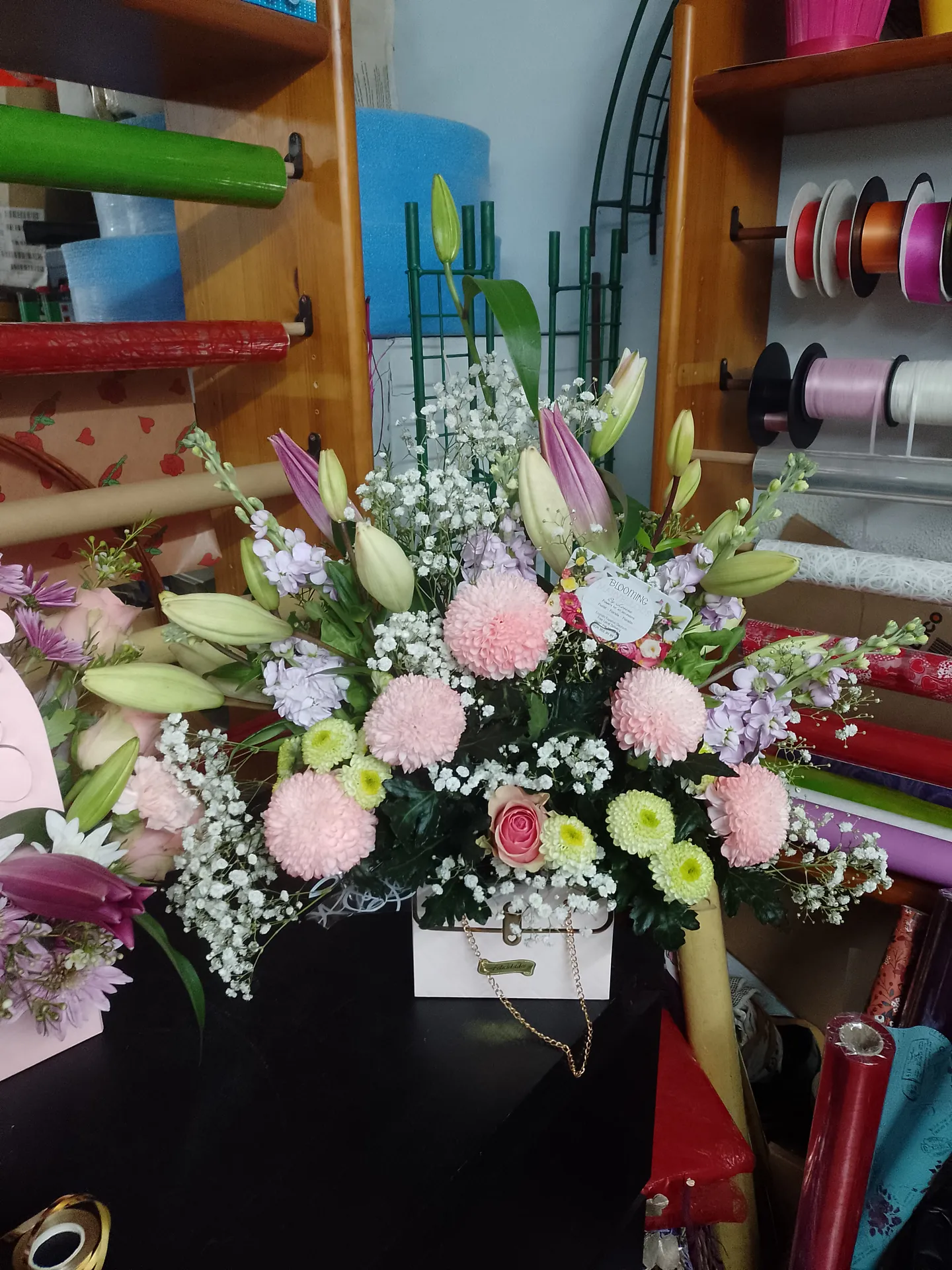 A floral arrangement by Blooming Marvellous
