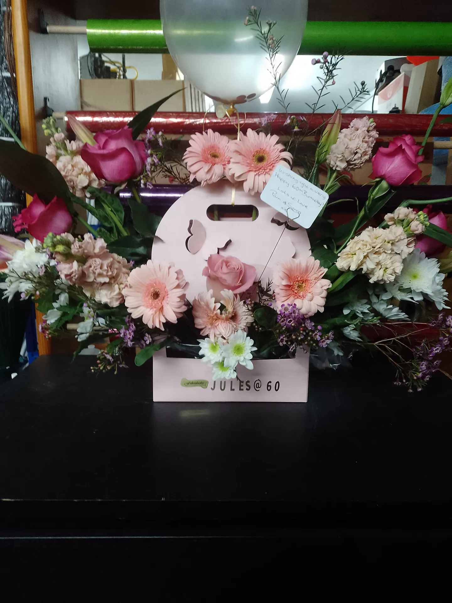 A floral arrangement by Blooming Marvellous