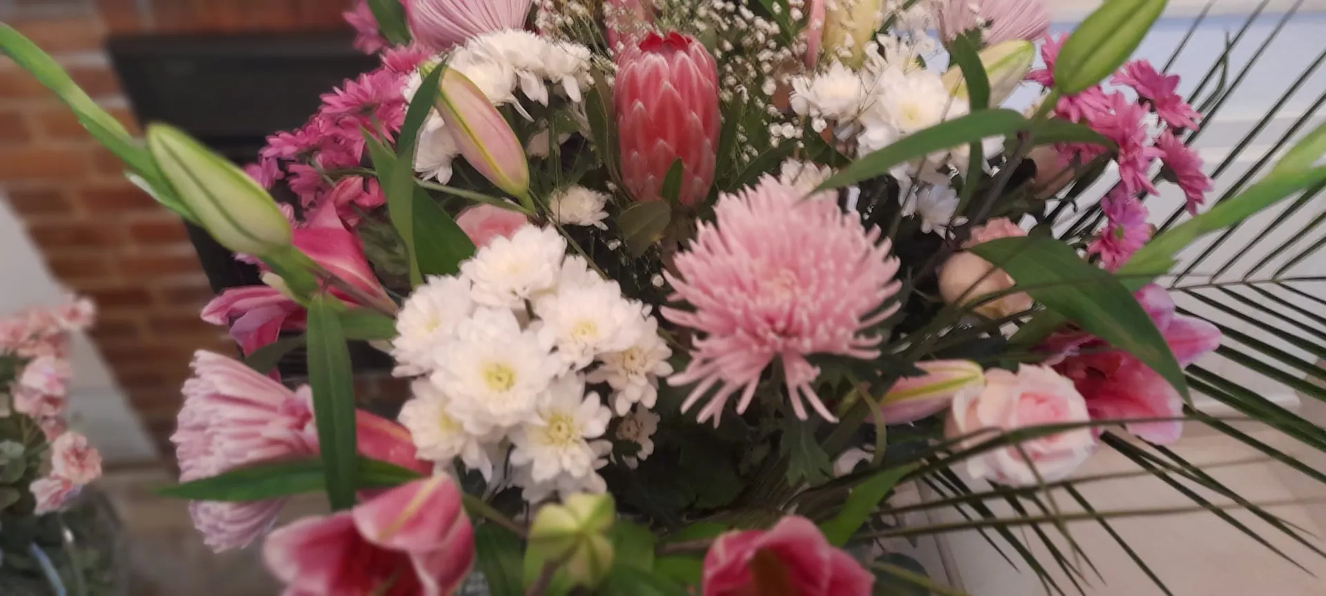 A hand-tied bouquet by Blooming Marvellous