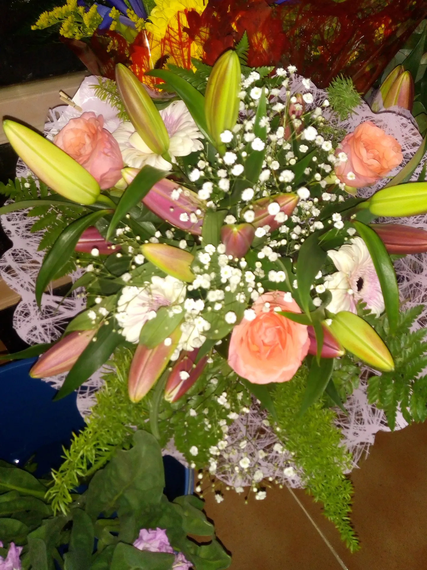 A hand-tied bouquet by Blooming Marvellous