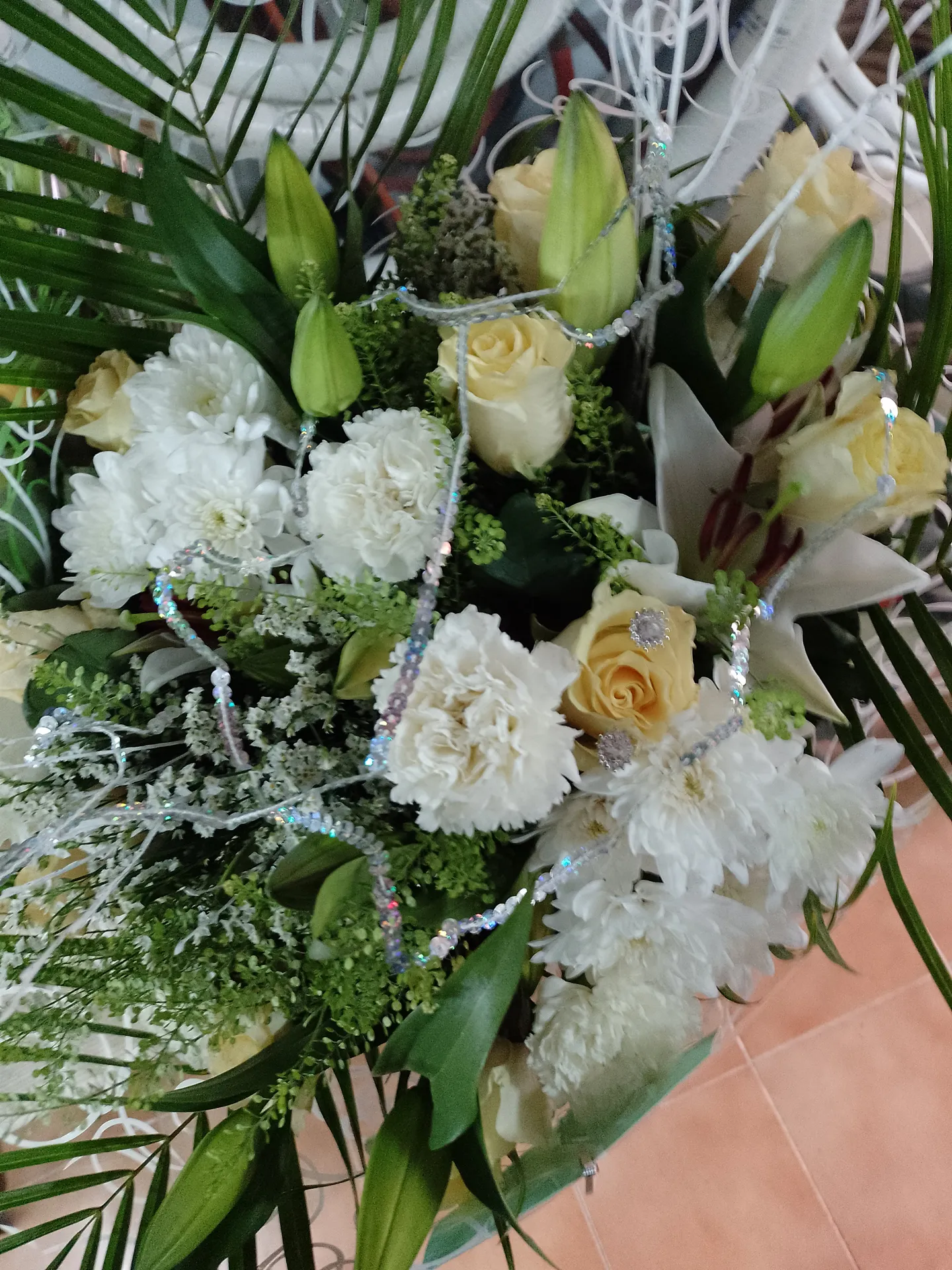 A hand-tied bouquet by Blooming Marvellous