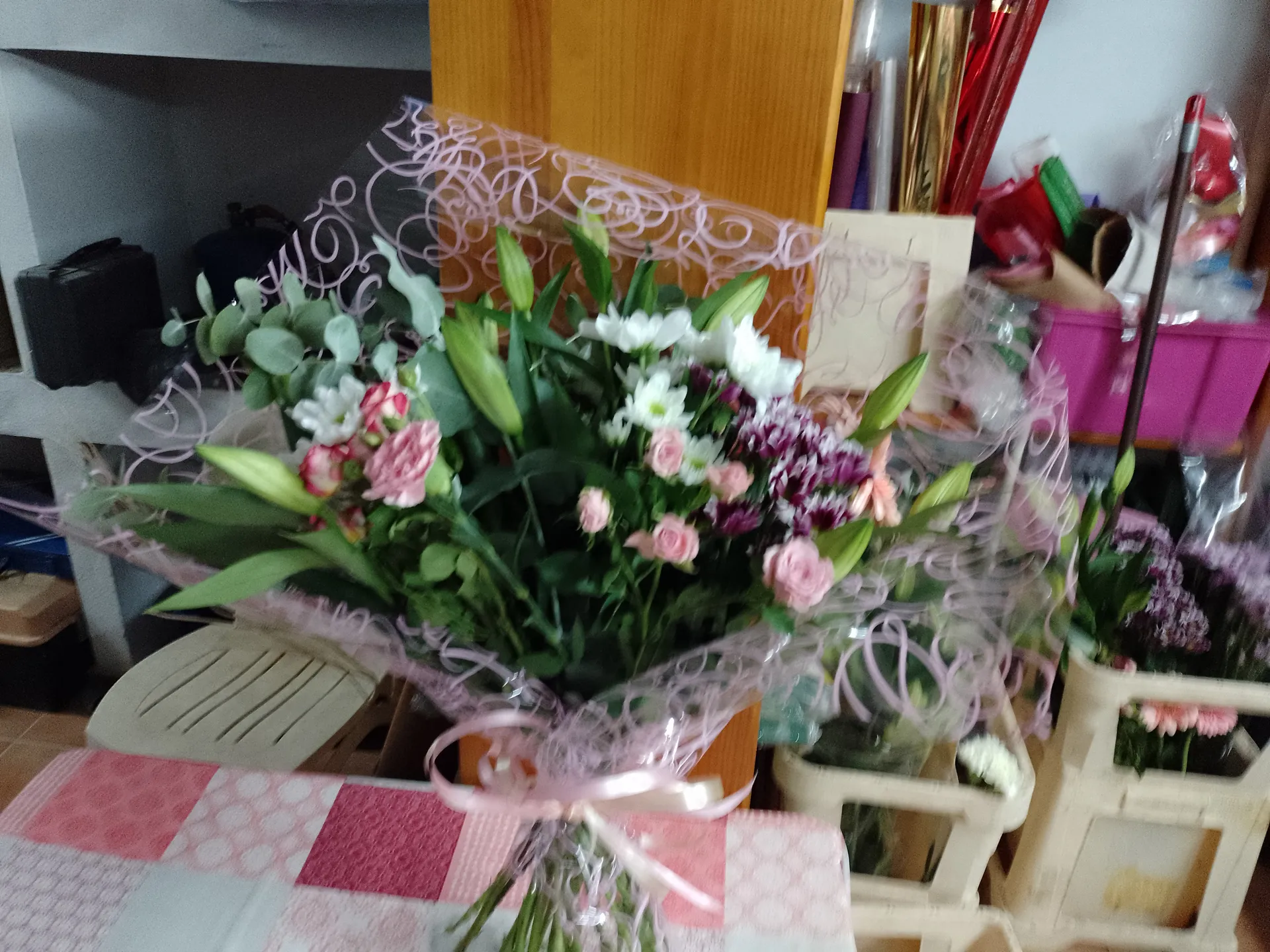 A hand-tied bouquet by Blooming Marvellous
