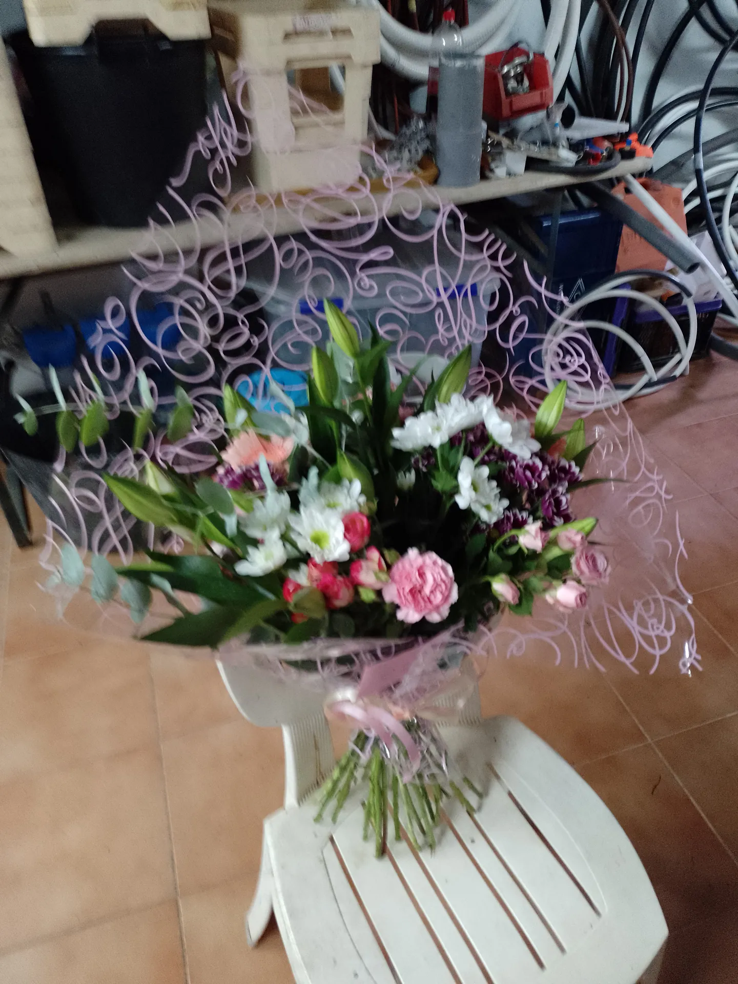 A hand-tied bouquet by Blooming Marvellous