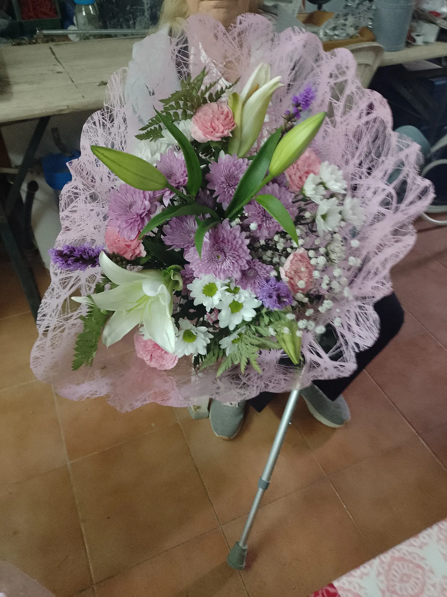 A hand-tied bouquet by Blooming Marvellous