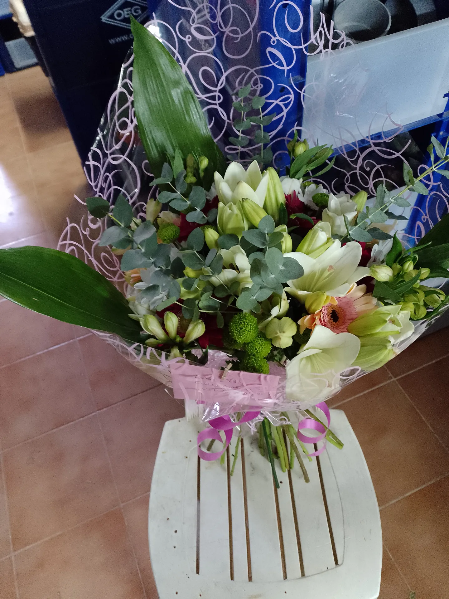 A hand-tied bouquet by Blooming Marvellous