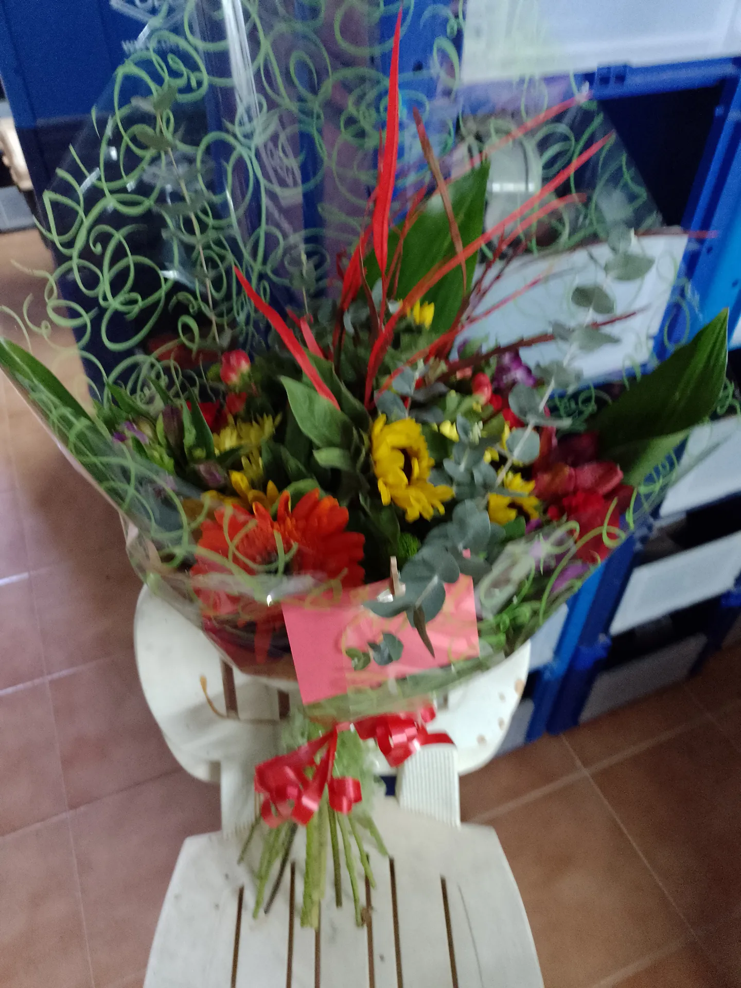 A hand-tied bouquet by Blooming Marvellous