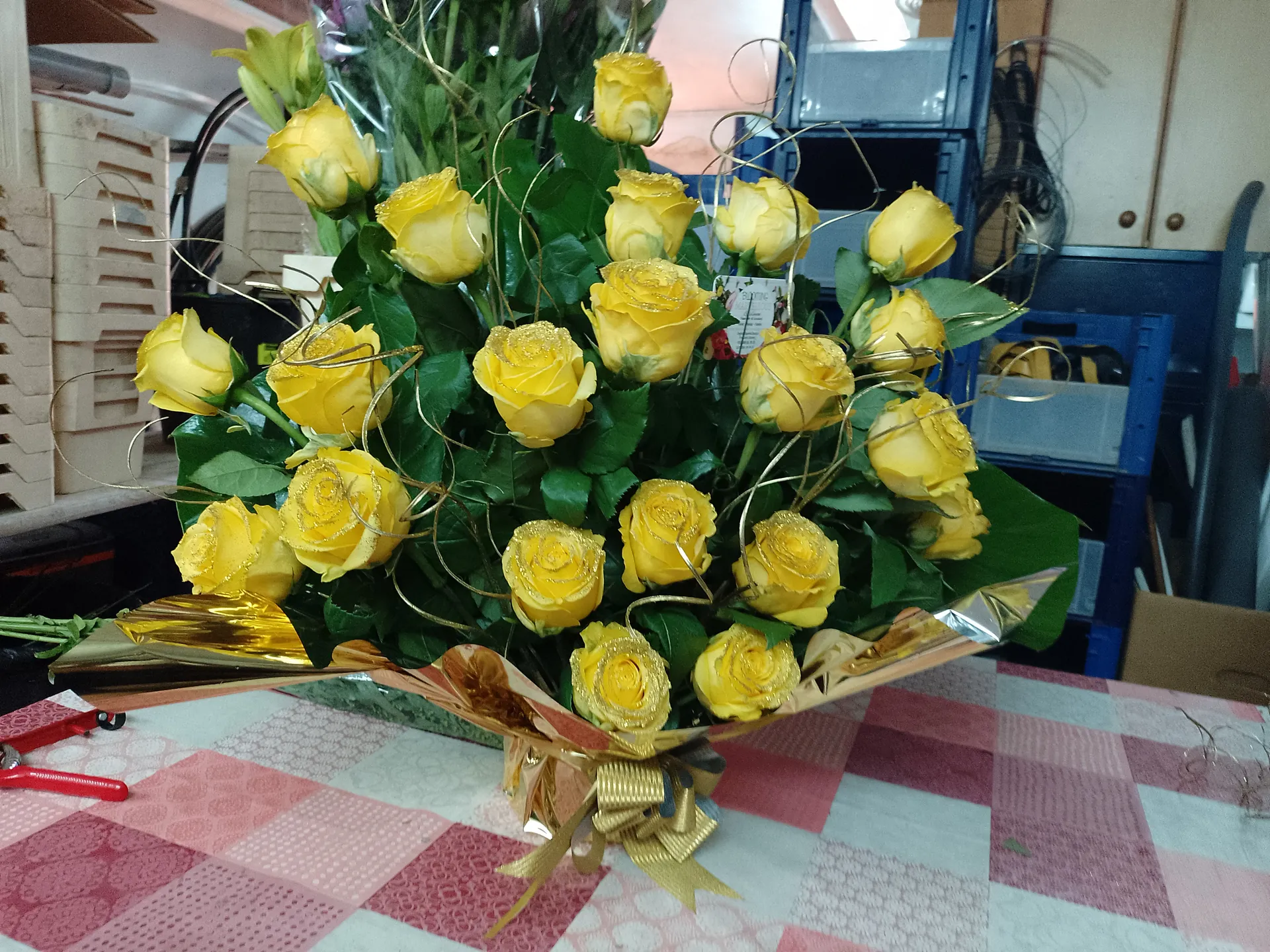 A hand-tied bouquet by Blooming Marvellous