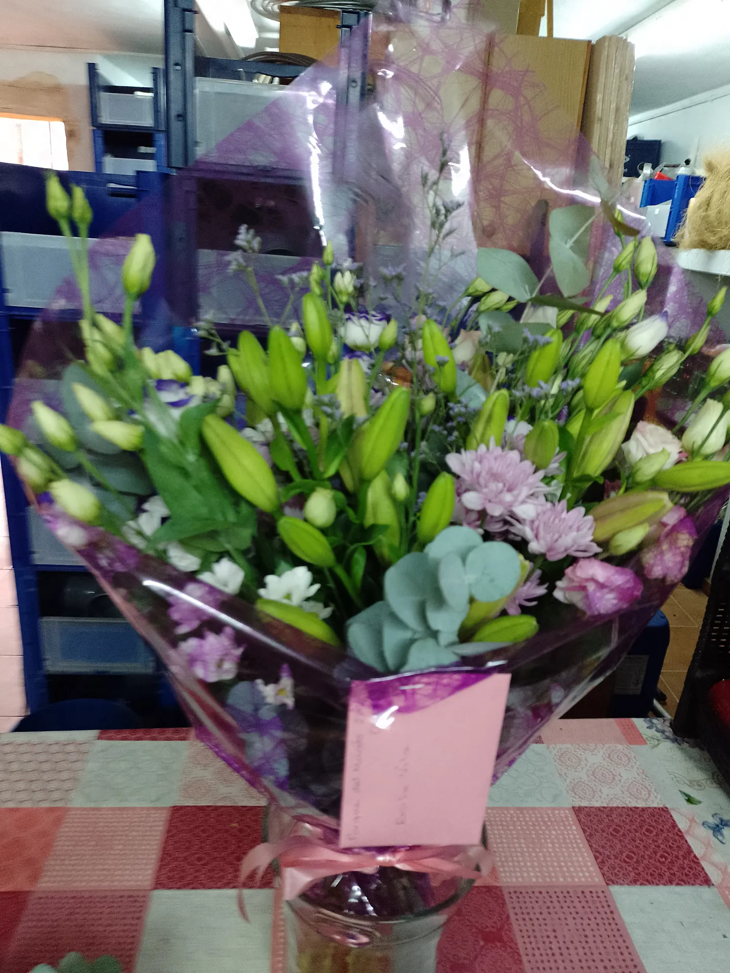 A hand-tied bouquet by Blooming Marvellous