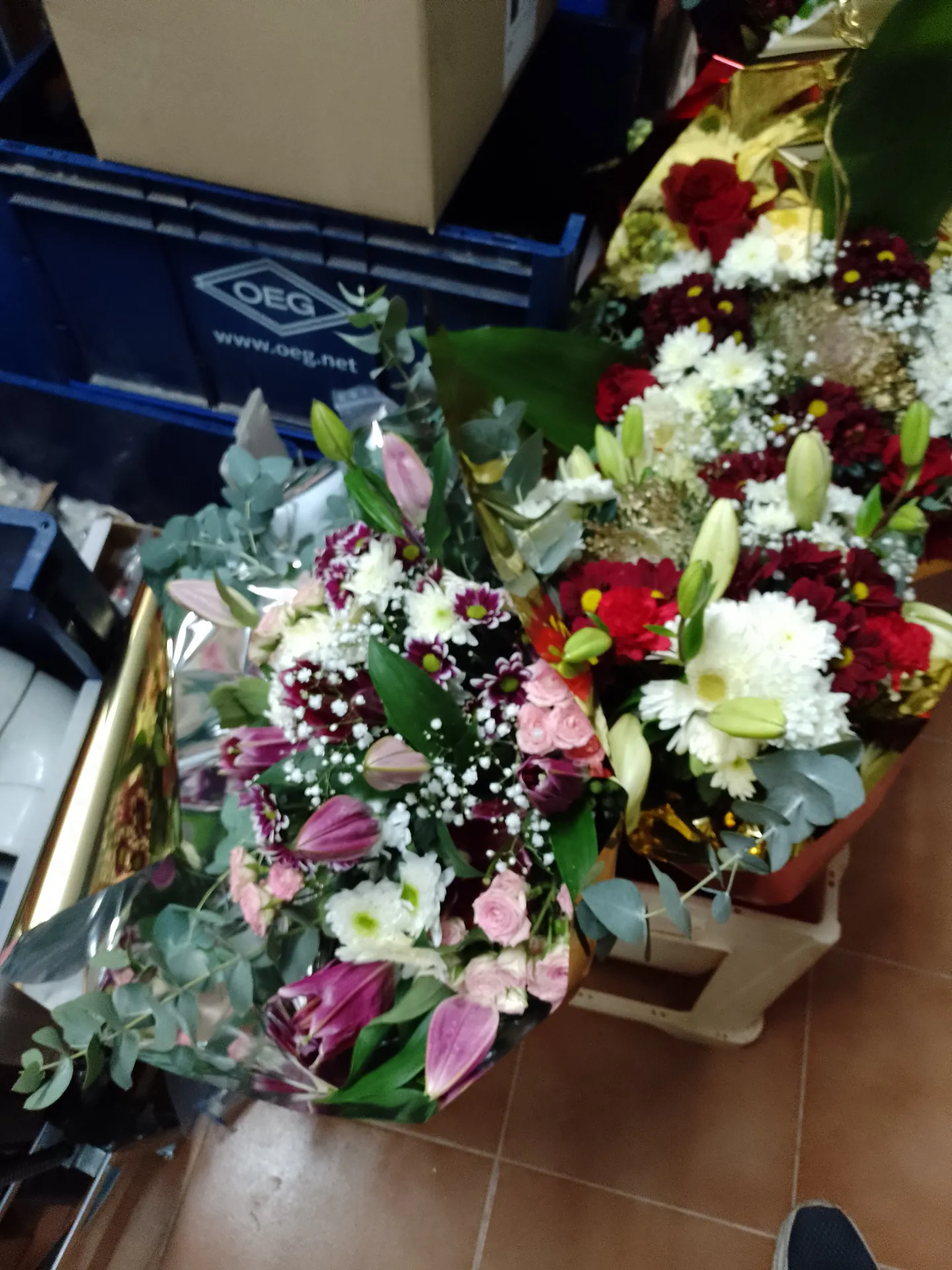A hand-tied bouquet by Blooming Marvellous