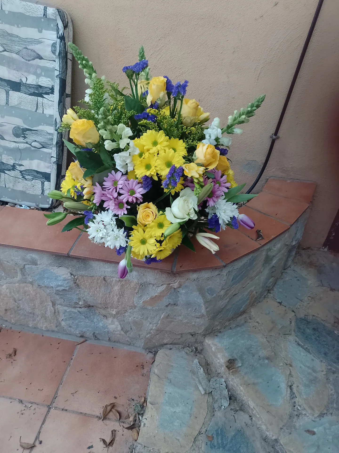 A hand-tied bouquet by Blooming Marvellous