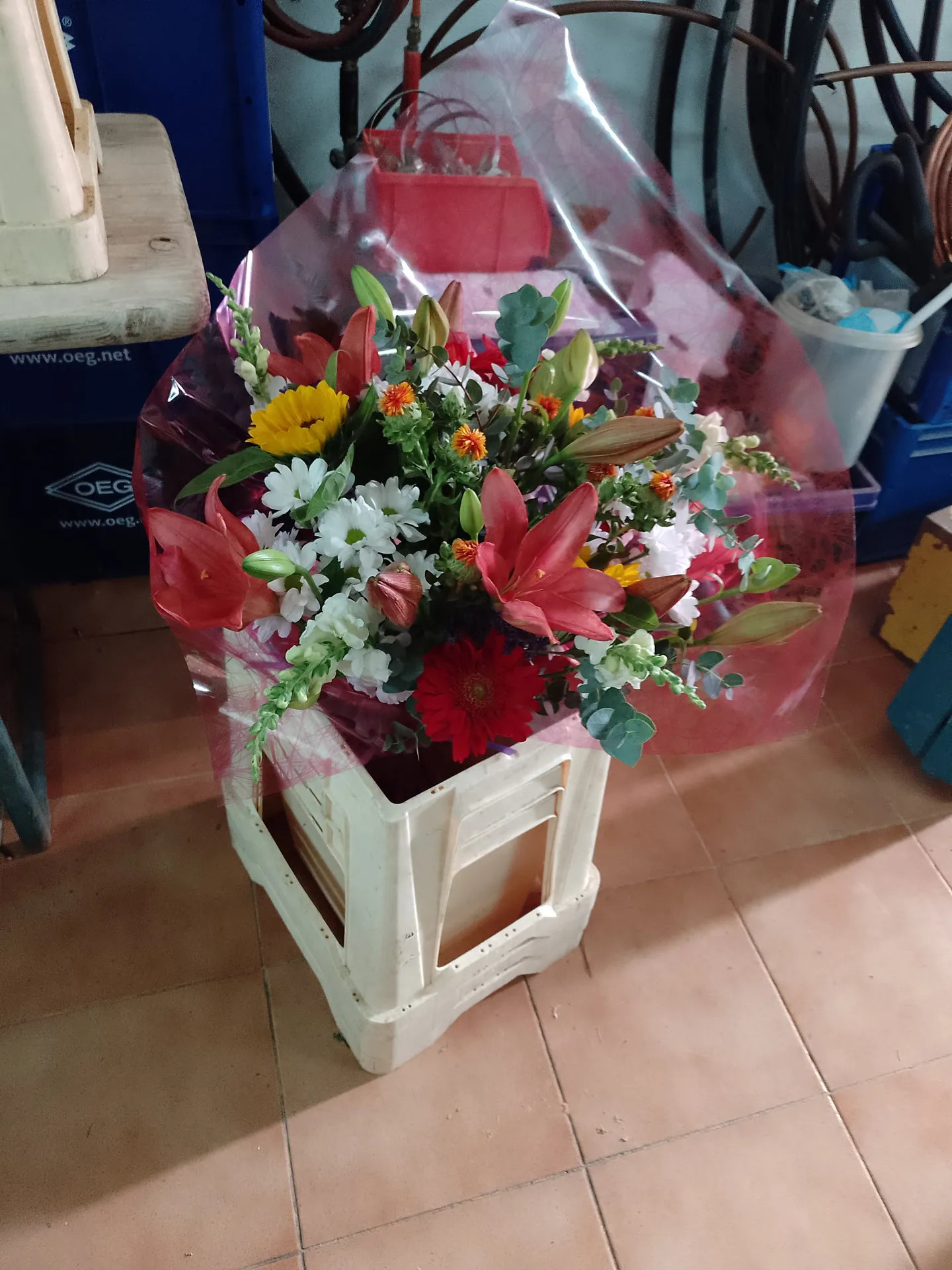 A hand-tied bouquet by Blooming Marvellous