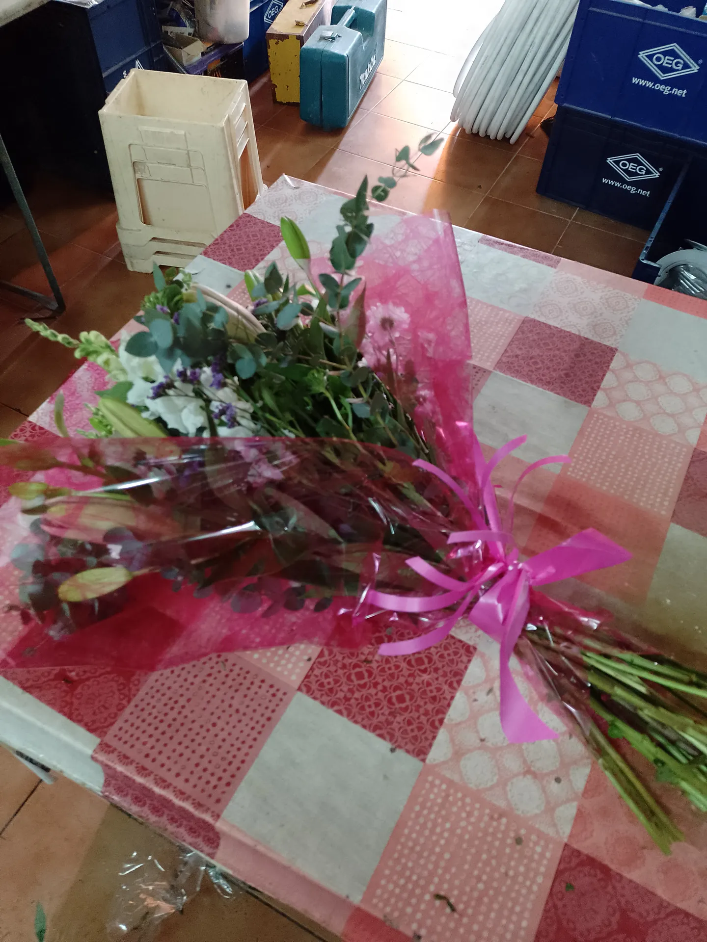 A hand-tied bouquet by Blooming Marvellous