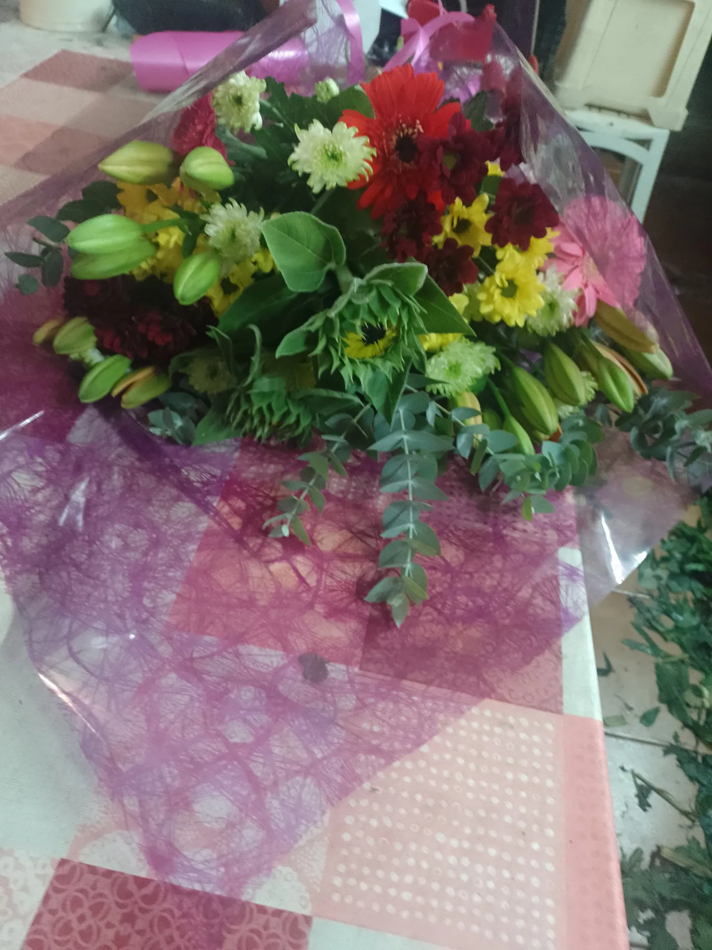 A hand-tied bouquet by Blooming Marvellous