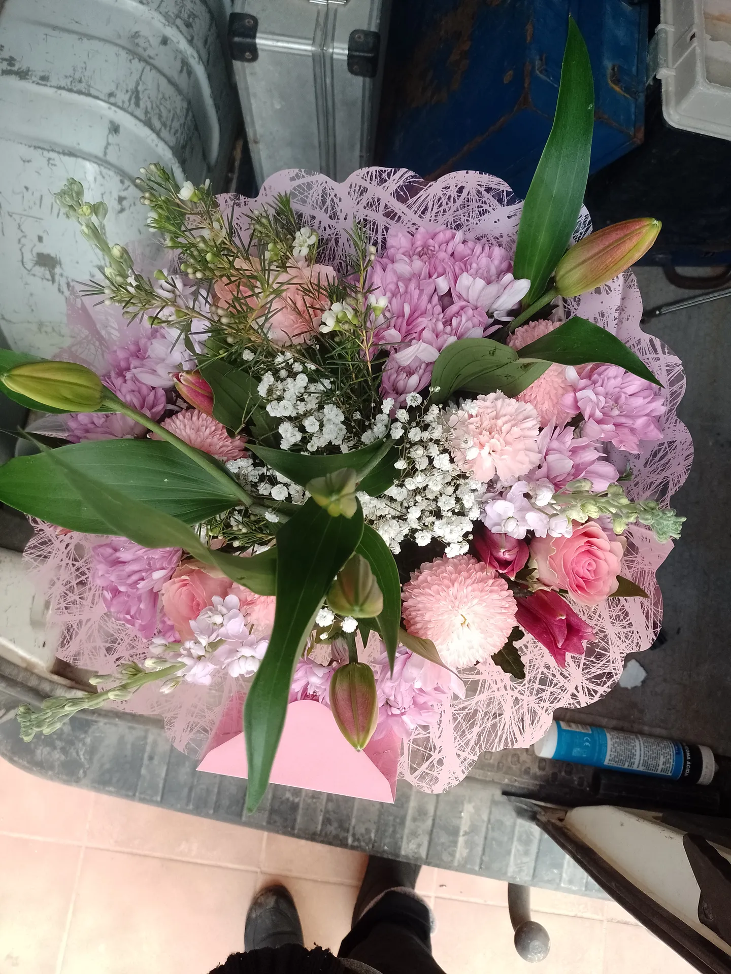 A hand-tied bouquet by Blooming Marvellous