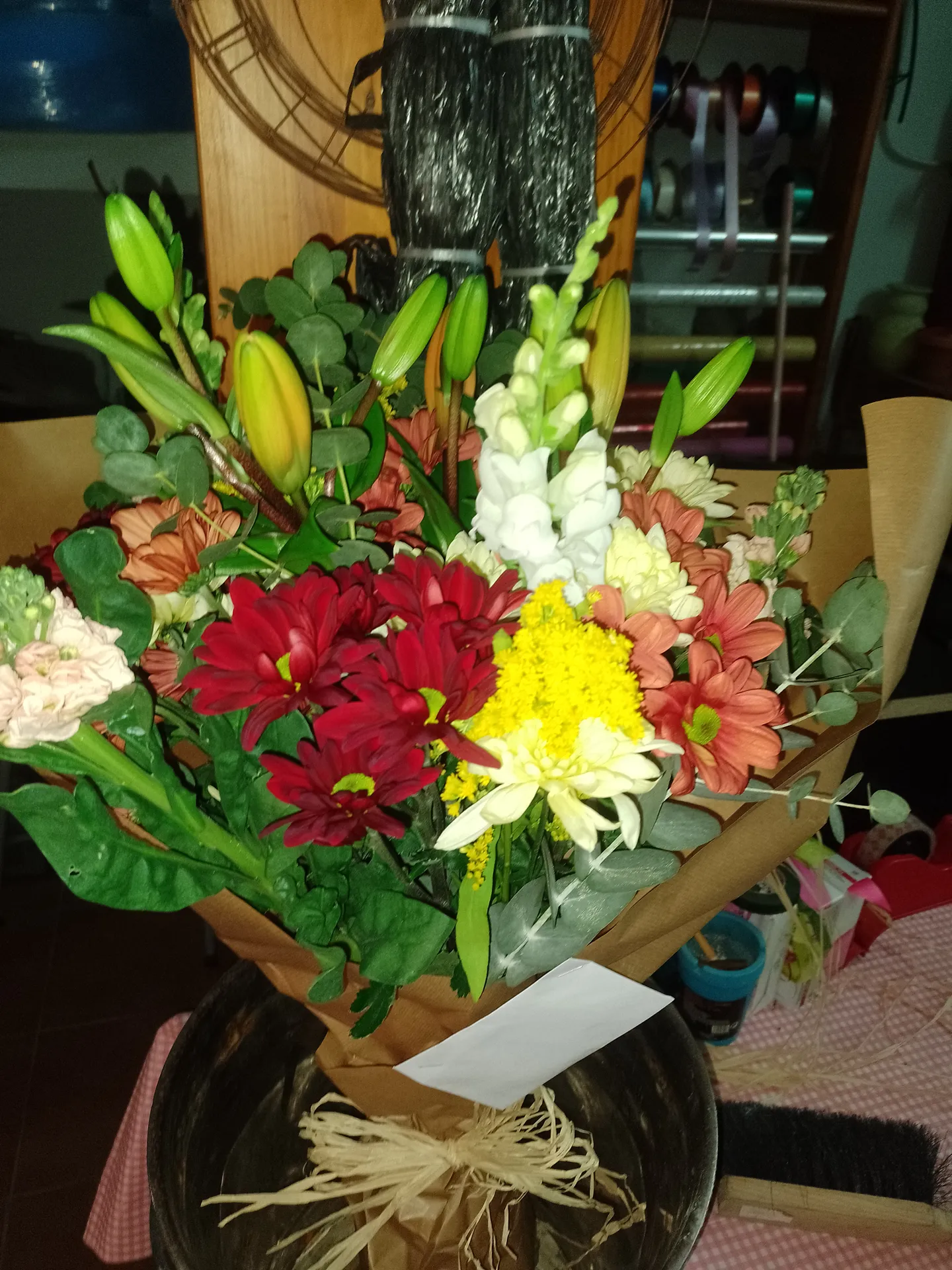 A hand-tied bouquet by Blooming Marvellous