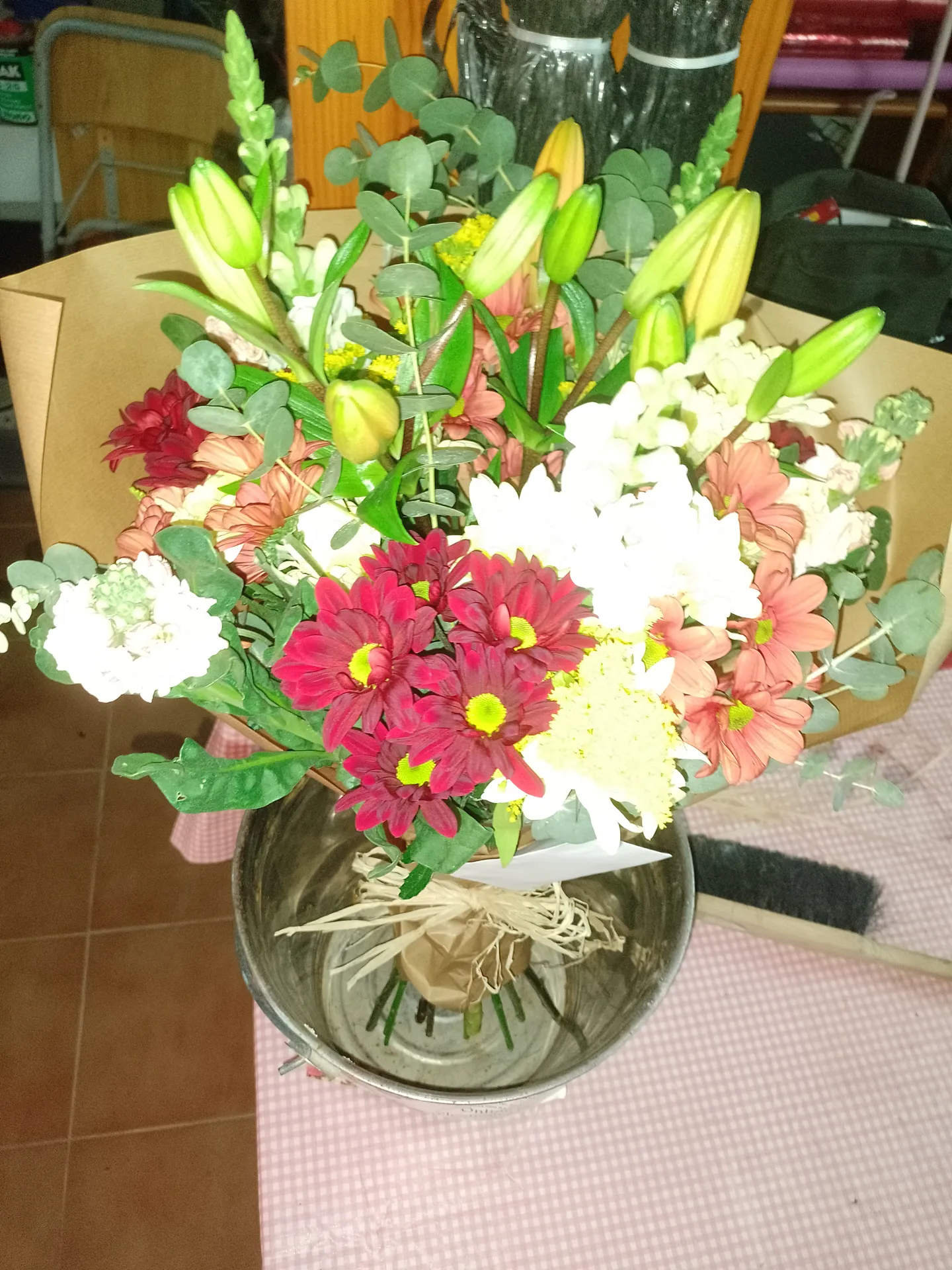 A hand-tied bouquet by Blooming Marvellous