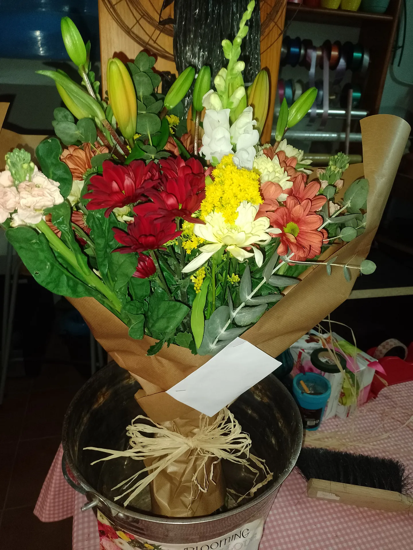 A hand-tied bouquet by Blooming Marvellous