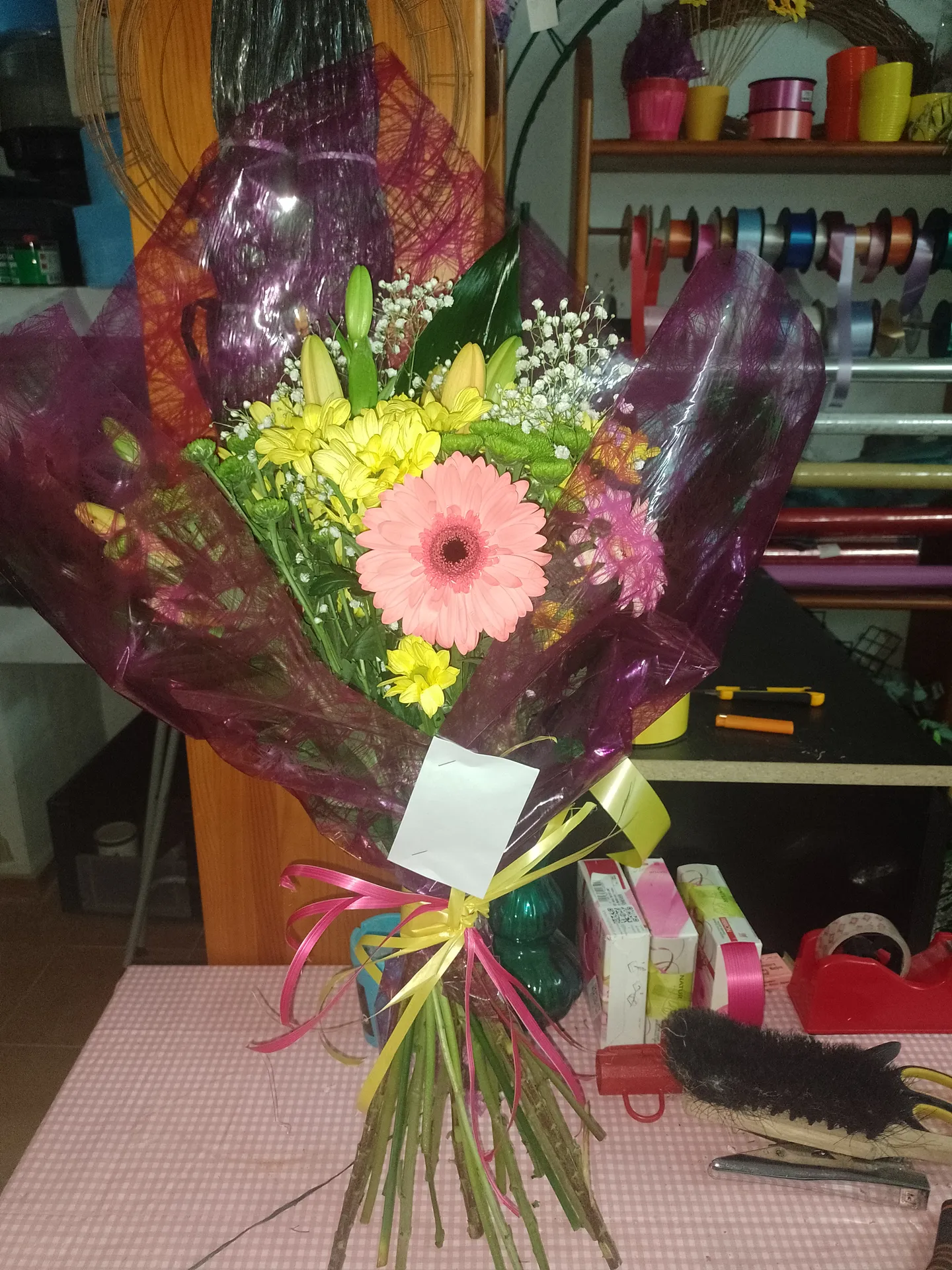 A hand-tied bouquet by Blooming Marvellous