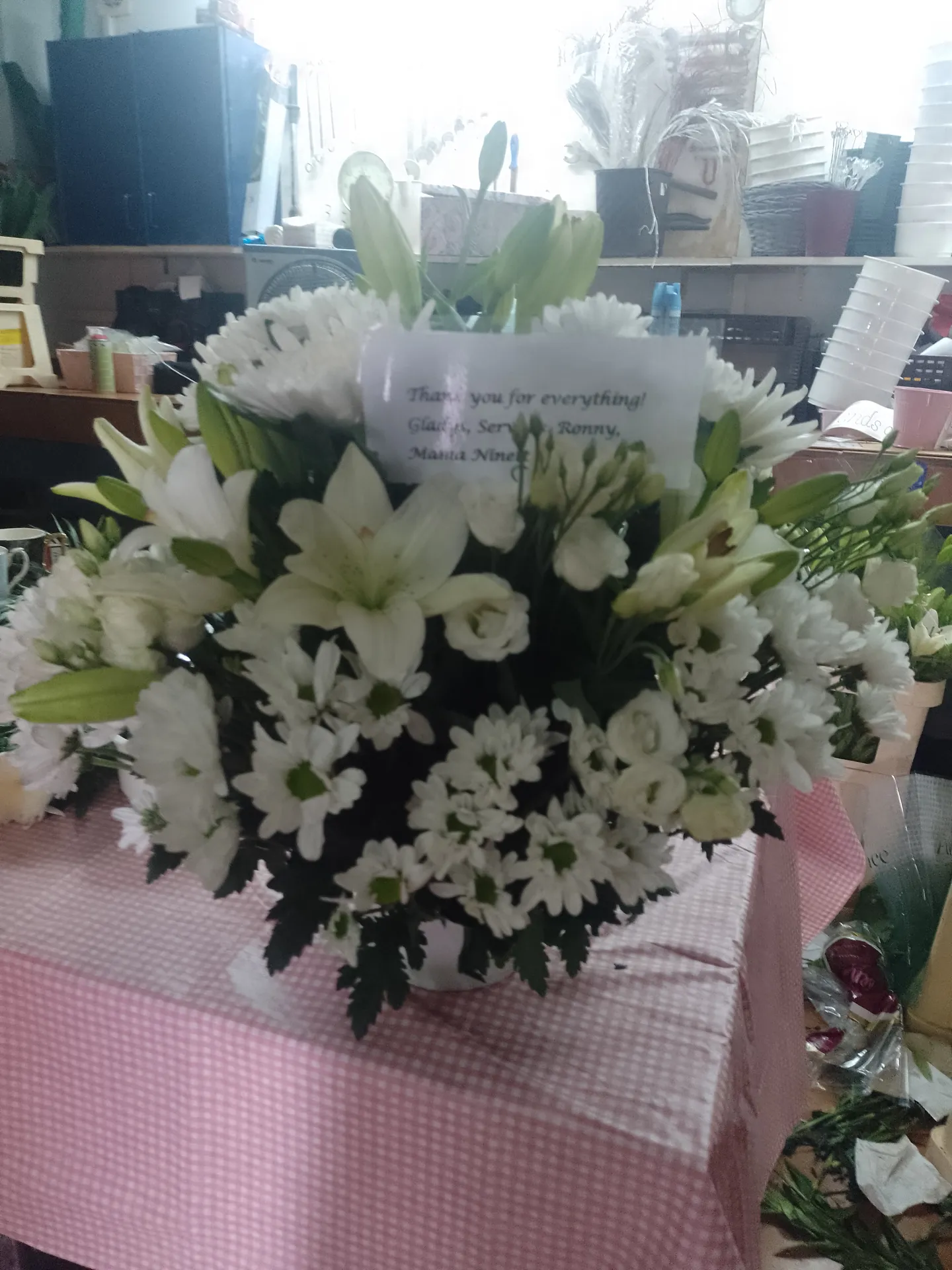 A funeral tribute by Blooming Marvellous