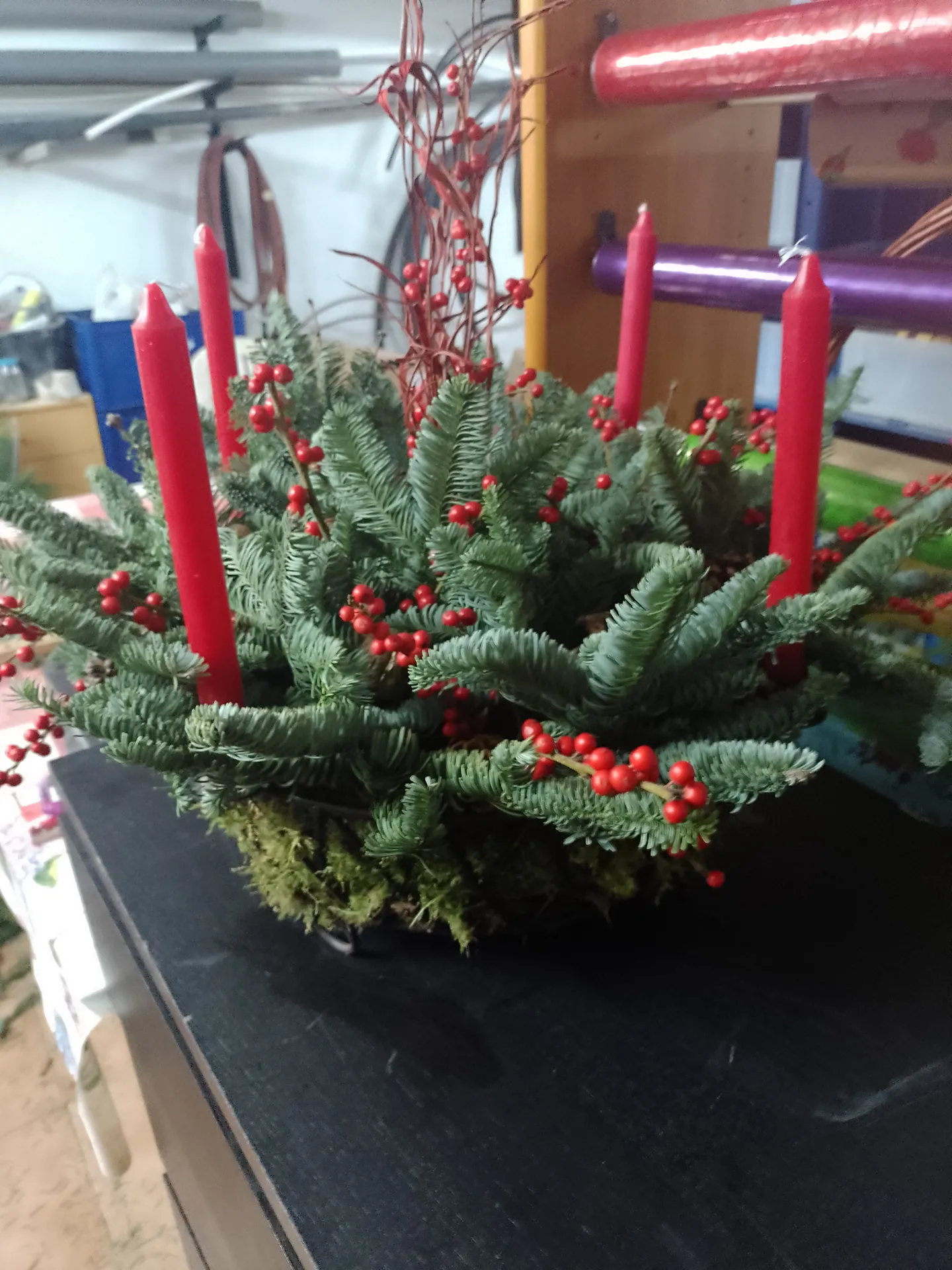 A seasonal Christmas arrangement by Blooming Marvellous